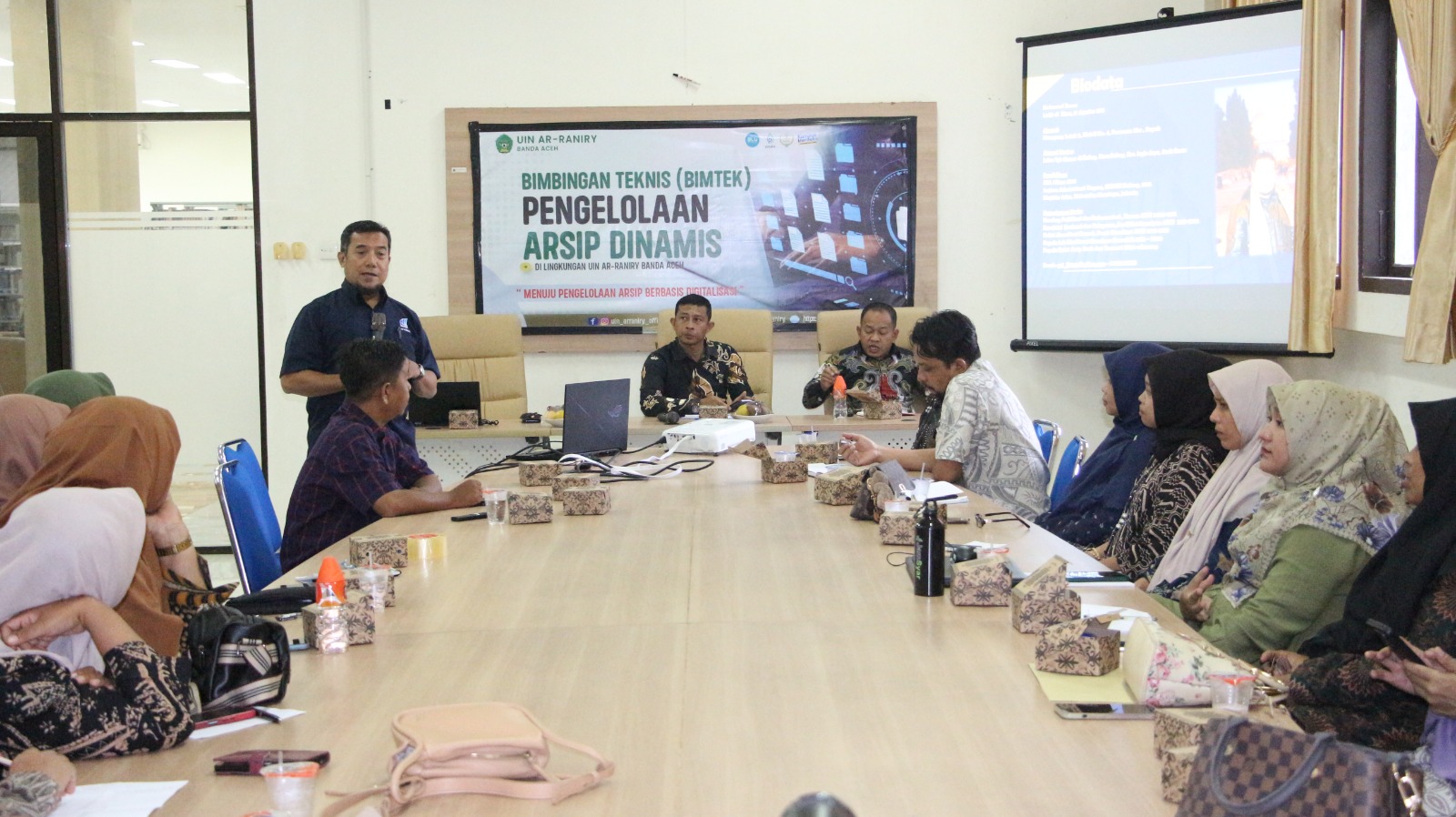 BAST-ANRI Berikan Bimbingan Teknis Pengelolaan Arsip Dinamis di Lingkungan UIN Ar-Raniry Banda Aceh